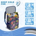 thumbnail image 6 of Travel Cooler Bag - Colorful Floral Pattern Camping Beer Cooler Backpack with Bottle Opener- Waterproof Insulated Picnic Backpacks - Cooler Bag for Beach, 6 of 6