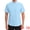 Sky Blue, variant on Unique Bargains Men's Short Sleeve Lightweight Business Formal Button Down Shirt S White