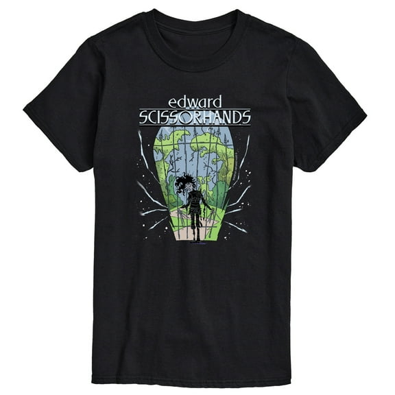 Edward Scissorhands - Comic Logo - Men's Short Sleeve Graphic T-Shirt