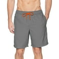 thumbnail image 3 of kamemir Board Shorts Men's Men's Water Resistant Swim Trunks for Men with Quick Dry Stretch Fabric and Pockets (Dark Gray,M), 3 of 4