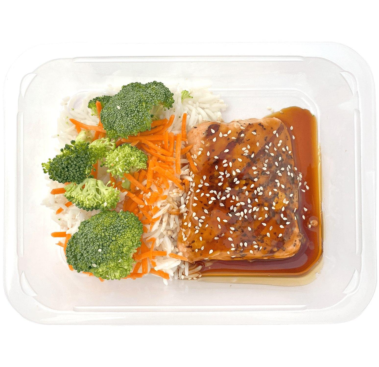 Taylor Farms Teriyaki Salmon, Microwave Ready Single Serve Meal, 10 oz, Fresh