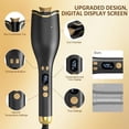thumbnail image 6 of Automatic Hair Curler with 4 Temperature & 4 Timer Settings, Auto-Rotating Ceramic Curling Iron with LCD Display, Anti-Tangle & Anti-Scald Design, 6 of 8