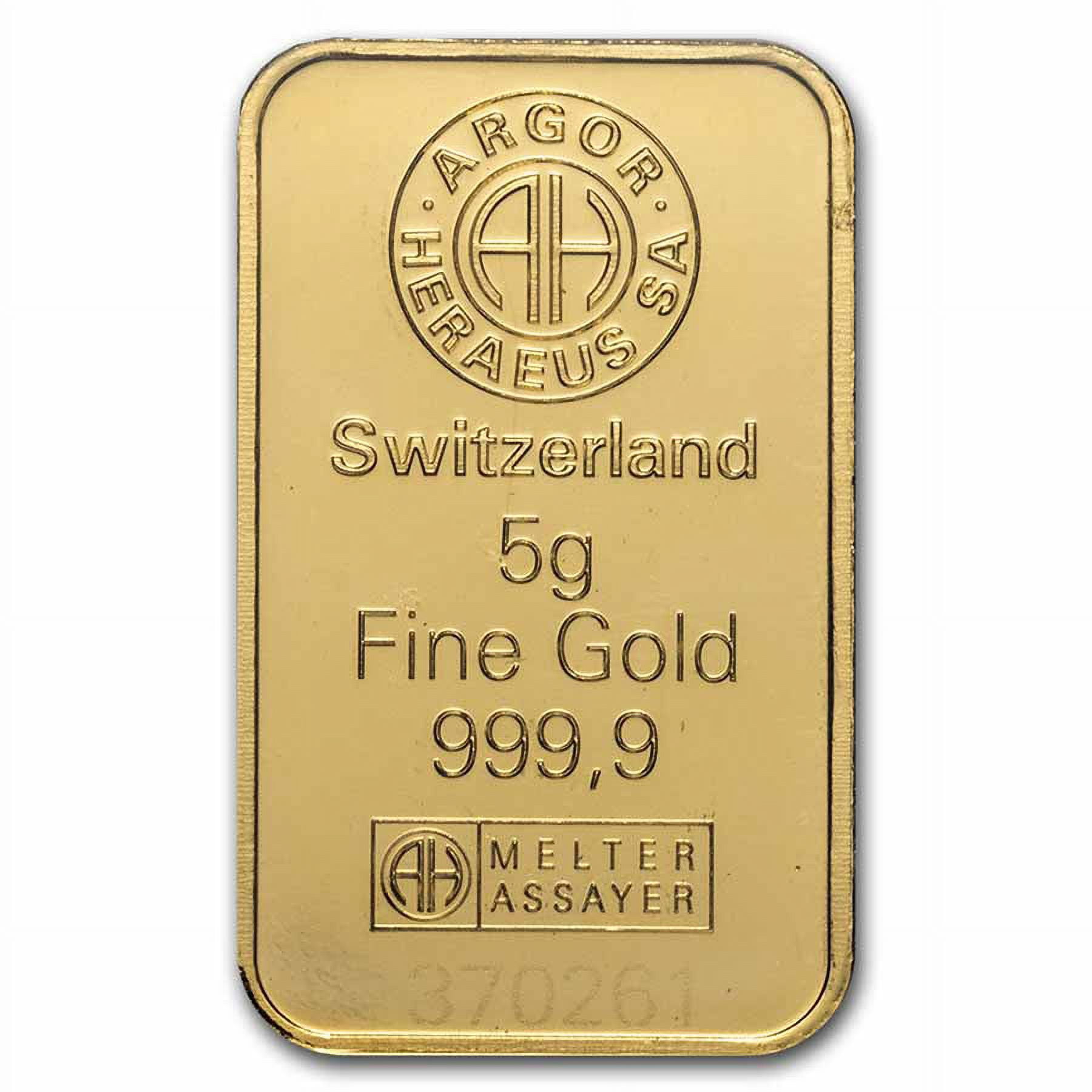 5 gram Gold Bar - Brand Name (w/Assay Card)