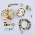 thumbnail image 4 of Pressured Balanced Complete Shower System with Rough-in Valve, Solid Brass Shower Faucet Set, 4 of 5