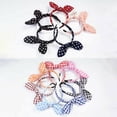 thumbnail image 2 of Girls Cute Sweet Bunny Ears Bow Knot Hair Hoop Hairband Head-wear Accessories, 2 of 11