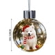 thumbnail image 3 of Bola Decorativa Adorno navideño de cristal con forma de perro en la nieve, ideal para decorar el árbol de Navidad (1 unidad). Rkxzt, 3 of 9
