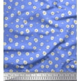 thumbnail image 1 of Soimoi Polyester Crepe Fabric Daisy Shirting Print Fabric by Yard 52 Inch Wide, 1 of 1