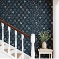 thumbnail image 3 of S4Sassy Peel & Stick Vinyl Wallpaper, Botanical Trellis Wall Paper Contact Paper Waterproof - Blue, 25"X 60", Removable Asian Style Covering For Home Decor In Bedrooms & Living Areas, Cabinets, 3 of 9