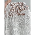 thumbnail image 7 of Plus Size Elegant White Lace Bodice Pleated Waist Tie Long Dress, 7 of 7