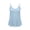 Sky Blue, variant on Asxite Womens Pajamas Fashion Casual Loose Breathable Spaghetti Strap Solid Sleep Shirt