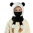 thumbnail image 2 of Kids Balaclava Winter Hat, Plush Face Cover & Neck Warmer Set, Stretchable One Size Fits Children 4-10 Years, Warm Ear Protection for Outdoor Snow Sports, 2 of 4