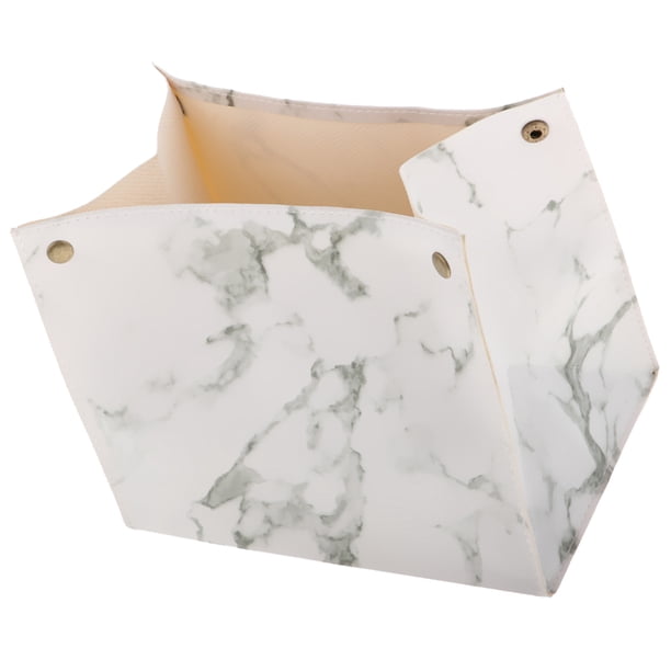 Caja rectangular para toallas y pañuelos de coche blanco
