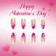 thumbnail image 4 of Elegant Glossy Fake Nail 24PCS Set Gradient Pink French Styles Middle Coffin Artificial Nail For Party Wedding Date, 4 of 4