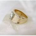 thumbnail image 2 of Dazzlingdaimonds Jewels 3.00 Ctw Round Cut White Diamond Wedding Anniversary Thick Wide Ring 14K Yellow Gold Plated 925 Sterling Silver 925 Sterling Silver -8.5, 2 of 5