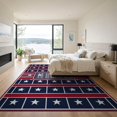 thumbnail image 3 of ODIKA Front Vintage Door Patriotic Motif Featuring Alternating Stripes Non-Slip Chair-Friendly for Dining Room, Basement, Large Office, 3 of 7
