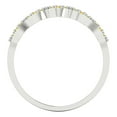 thumbnail image 5 of 0.1 ct Brilliant Round Cut Natural Citrine 14k White Gold Stackable Band SZ 8.5, 5 of 6