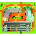 thumbnail image 3 of Hot Wheels Felt Mega Playmat with Moa Hot Rod Vehicle Toy Car, 3 of 5