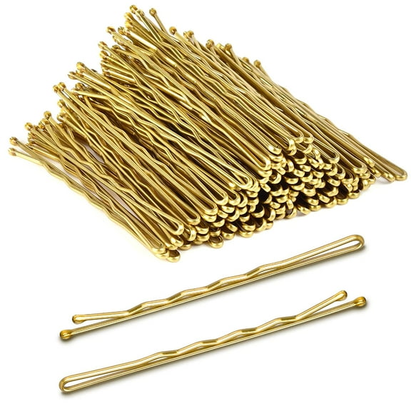 Large Bobby Pins Blonde, 2.75" Jumbo Hair Pins Blonde Long bobby Pins for Thick Hair for Women Girls with Box-120 count