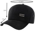 thumbnail image 2 of UFOUND Winter Men Baseball Cap Thickened Warm Cap Outdoor Old Hat, 2 of 2