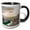 Black/White, variant on 3drose, Texas, Big Bend National Park. Rio Grande River - Us44 Lno0075 - Luc Novovitch, 11oz Mug