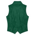 thumbnail image 5 of Atkumj Suede Vest for Women Trendy Stand Collar Cinched Waist Womens Vests Casual Solid Color Button Front Sleeveless Jacket L, 5 of 7