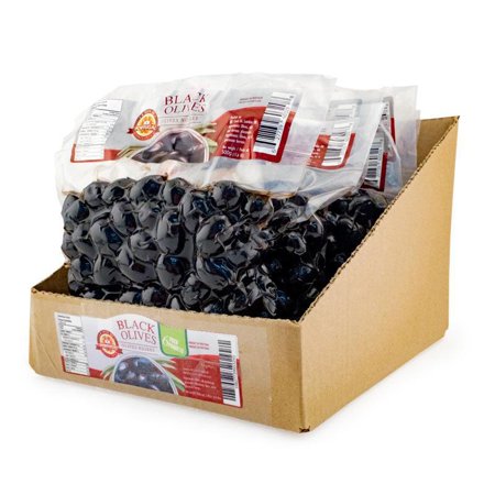 Premium Black Olives - Vacuum Packed  6 x 500g | 17.63oz (6-Pack) - Sweet and Savory Flavor - Product of Portugal