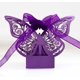 thumbnail image 1 of Cajas de papel con forma de mariposa recortadas con láser en color rosa para bombones y bodas, 50 unidades, 1 of 6