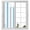 Blue, variant on Static Cling Door Window Covering, Blue Grey Stripe Window Privacy Film Frosted, Modern Farmhouse Vertical Striped UV Blocking Windows Film for Office, Hotel, Bedroom, 29.5 x 78.7 Inches