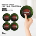 thumbnail image 3 of 3D American Football Drink Coasters,Ball Field Mug Coaster Mat Set 4 for Coffee Table Home Living Room Decor, 3 of 8