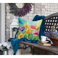 thumbnail image 4 of Lilies in Watercolor Throw Pillow 18 in x 18 in, 4 of 5