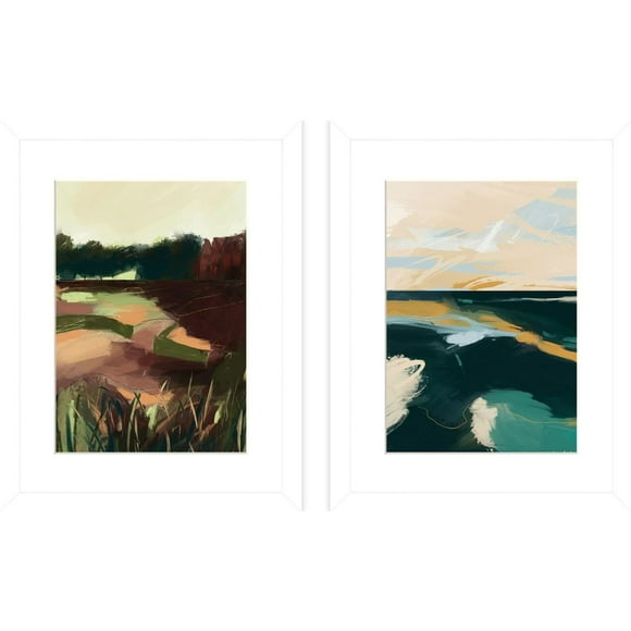 Luana Asiata Osea Island River Blackwater Framed Print Set (Pack of 2)