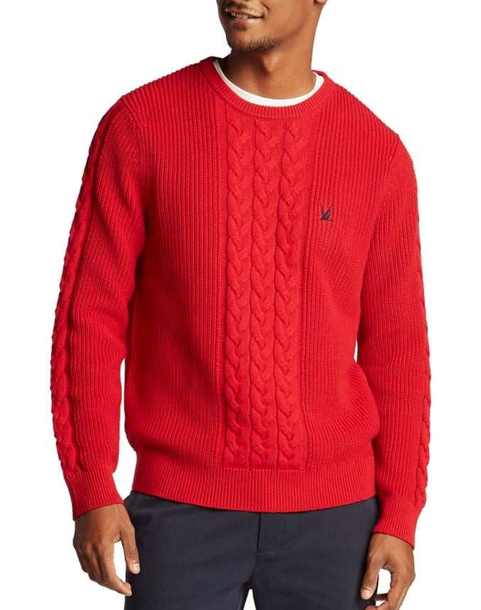 Nautica Men's Red Blue Sail Classic-Fit 
