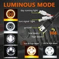 thumbnail image 7 of 7 inch LED Car Motorcycle Headlight, with DRL/Turn Signal/Low Beam/, 6000K, 140W, IP67 Waterproof, Replacement for  JK TJ LJ CJ H2 Chevy, 7 of 7