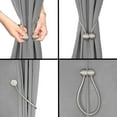 thumbnail image 2 of Stay Smart Way Polyester Curtain Holdbacks, Gray, 2 of 2