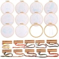 thumbnail image 1 of 10 Embroidery Kits for Beginners, Pre-stamped Embroidery Patterns with 2 Embroidery Hoops, Cross Stitch Craft Starter Kits, Needlepoint Sewing Kits Perfect for Kids Aged 7-13, 1 of 6