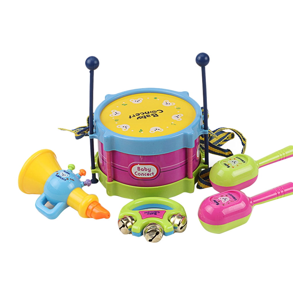 FUN LITTLE TOYS Musical Instruments Toddler Toys Professional Preschool Music Education Toys Percussion Instruments Set Music Early Learning Toys for Boys and Girls Radom Color