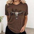 thumbnail image 3 of Active Tops Women Back To The Gypsy That I Was Graphic Tee For Daily Wear From Rock Band Music Top Brown S, 3 of 3