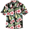thumbnail image 1 of SSLR Big Girls Hawaiian Shirt Cotton Short Sleeve Button Down Shirt, 1 of 8