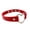red, variant on Leather Charm Neck Chain Collar Adjustable Necklace Heart Ring Fashion Jewelry --rose red