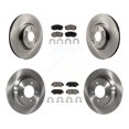 thumbnail image 1 of CMX Front Rear Disc Brake Rotors and Ceramic Pads Kit for Car 2016 Hyundai Sonata GAS engine with Electric Parking K8C-101135, 1 of 11