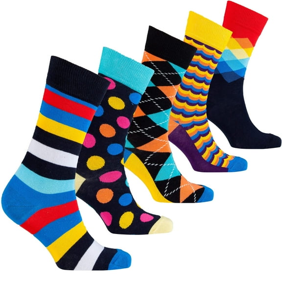 Men's Dapper Mix Set Socks (5-Pack)
