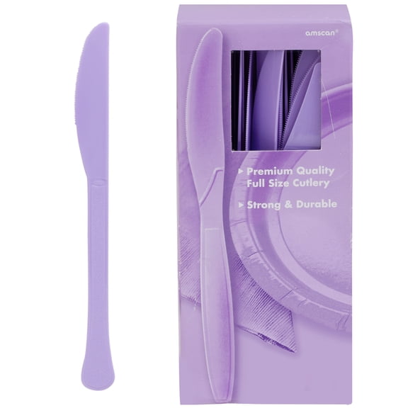 Lavender, Big Party Pack, Mid Weight Knives, 100 Per Pack