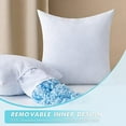thumbnail image 4 of 12 x 20 Inch Pillow Insert - Decorative Broken Memory foam Cooling Throw Pillow - Adjustable Hypoallergenic Premium Lumbar Wedding Pillow Fill Form for Sofa Bed Cushion, 4 of 5
