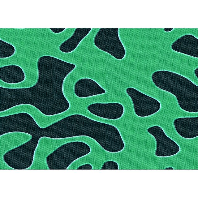 Ahgly Company Tapis Rectangulaire d'Intérieur Lavable en Machine Vert Printemps Transitionnel, 2 Pieds x 3 Pieds