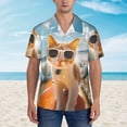 thumbnail image 4 of Lsque Surfing Cat Sun pattern Hawaiian Shirt for Men, Unisex Summer Beach Casual Short Sleeve Button Down Shirts-XX-Large, 4 of 9