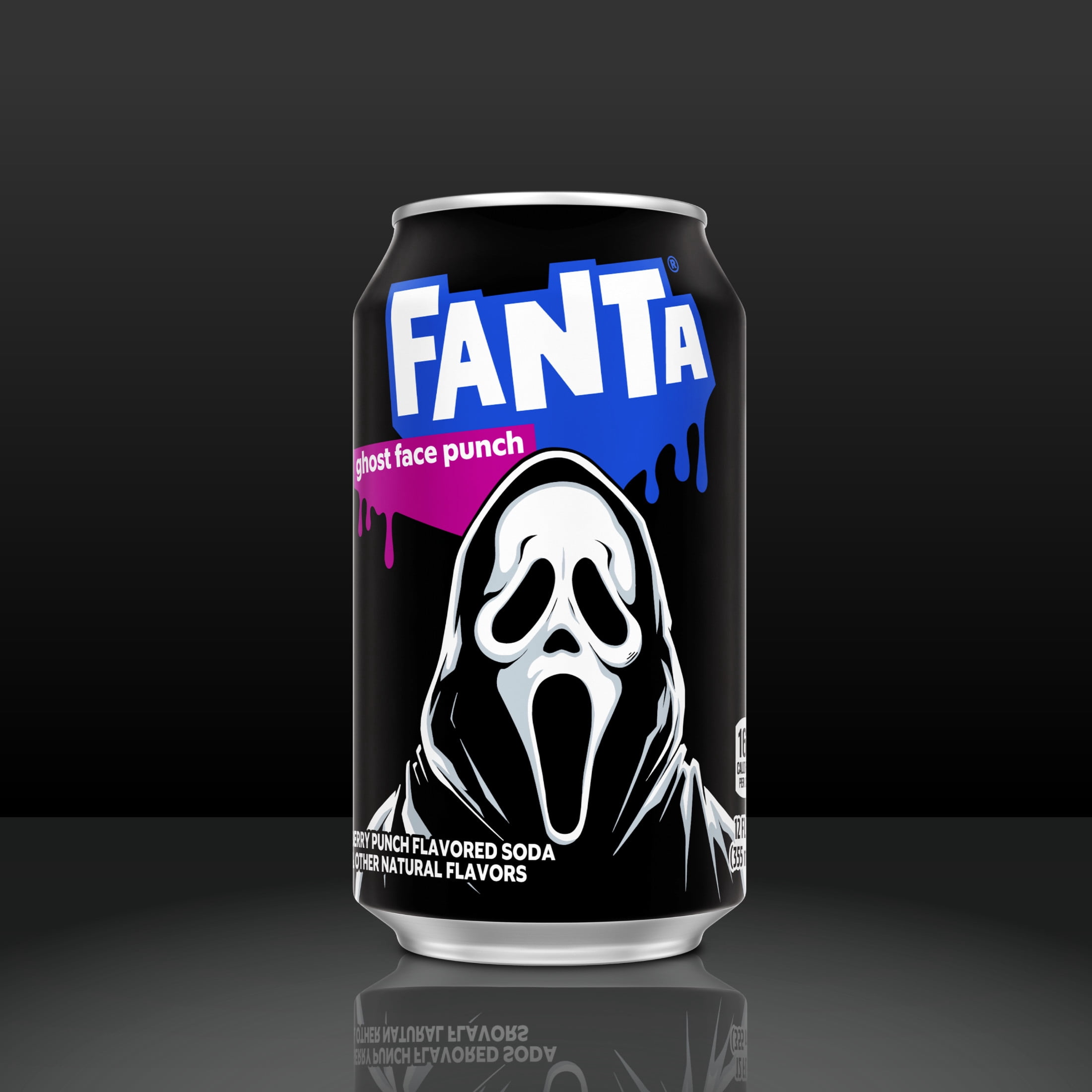 Fanta Ghost Face Punch Soda Pop Fridge Pack Cans, 12 fl oz, 12 Pack