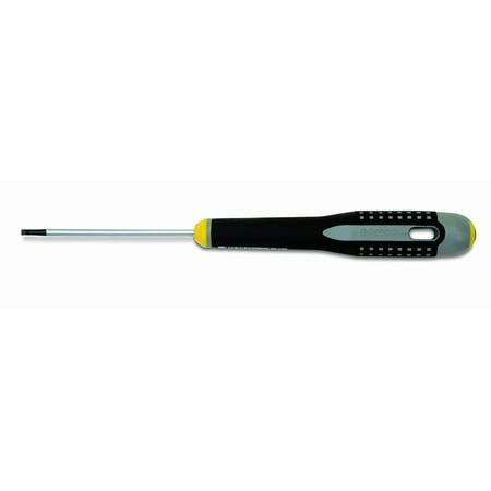 Ergo Screwdriver - BE-8010 6 Inch Overall Length Ergo Slotted Screwdriver with 3/32 Inch Wide Cabinet Tip, 6 inches long By Bahco
