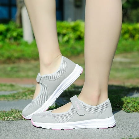 MPWEGNP Shoes For Women Fashion Summer Sandals Slip Fitness Running Sports Womens (Grey 8.5)