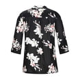thumbnail image 4 of DPTALR Blouse Femme Col en V Manches 3/4 Imprimée Automne Pull Décontracté, 4 of 7
