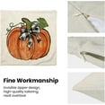 thumbnail image 5 of Fall Pillow Covers 18x18 Set of 2, Fall Decorative Orange Pumpkin Throw Pillows Linen Autumn Thanksgiving Cushion Pillow Covers for Sofa Couch Outdoor Decor, 5 of 6